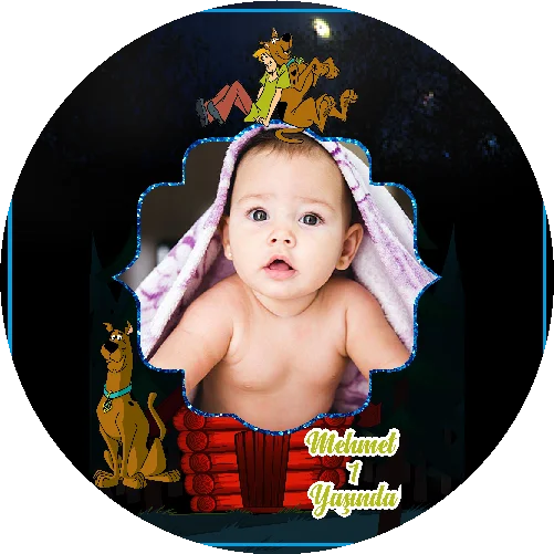 Scooby Doo Temalı Yuvarlak Açacak Magneti